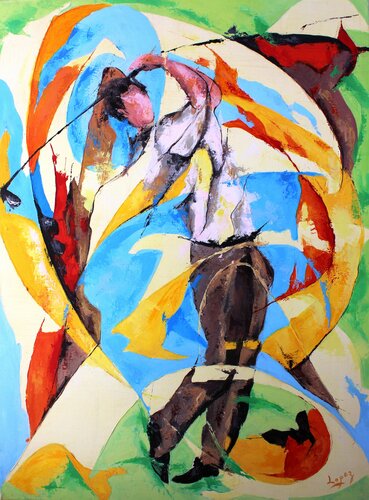 Golf 2 di Jean-Luc Lopez, Pittura in vendita su Singulart