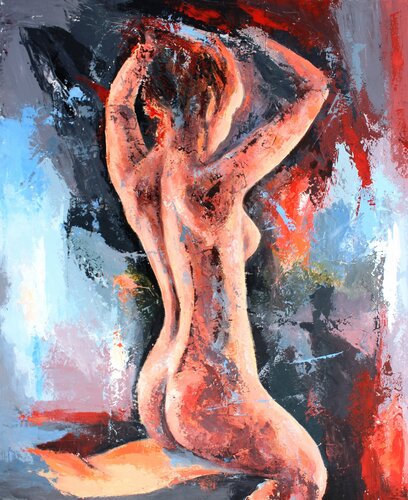 Toilette matinale di Jean-Luc Lopez, Pittura in vendita su Singulart