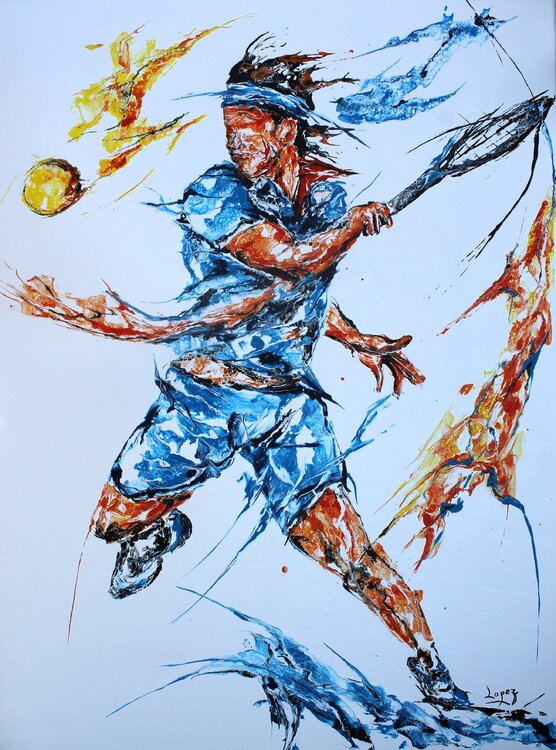 Bleu tennis Jean-Luc Lopez