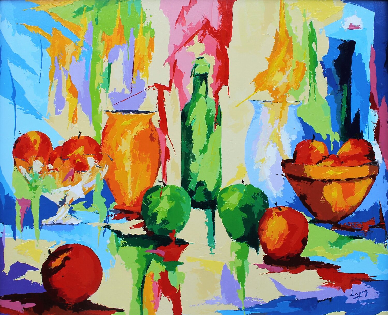 Bouteille aux pommes Jean-Luc Lopez