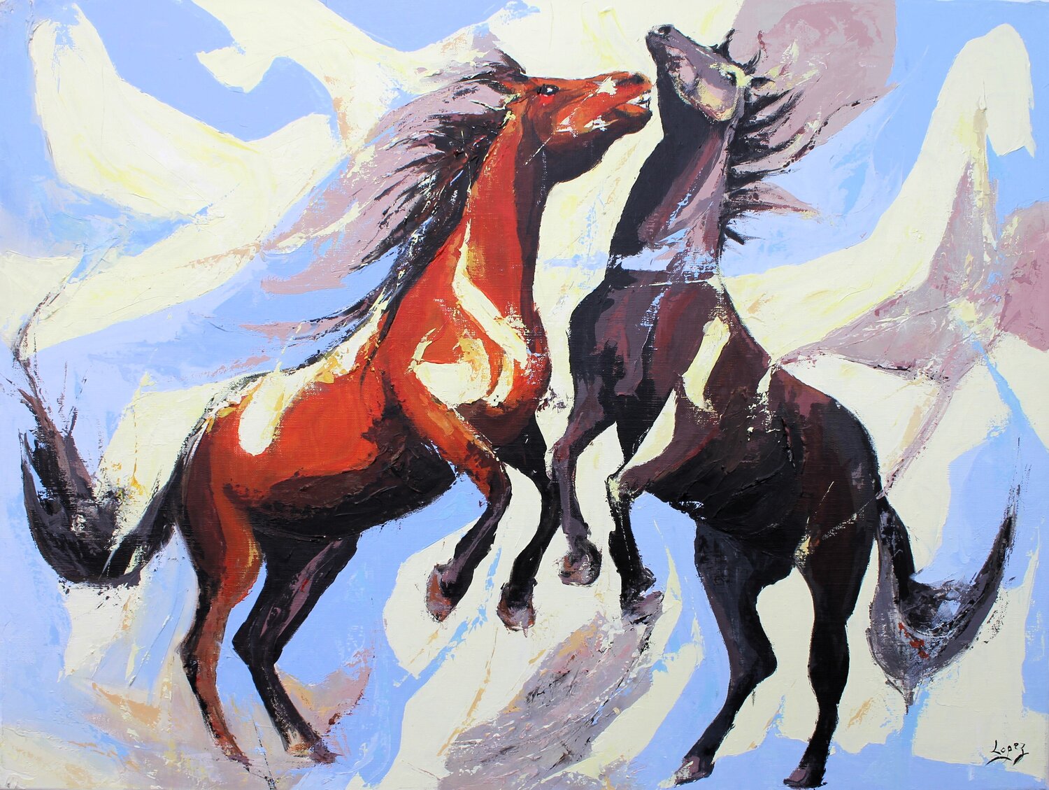 Danse d'étalons Jean-Luc Lopez