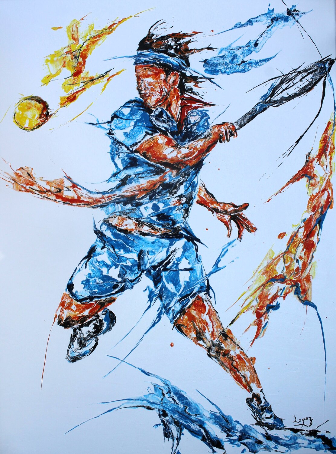 Bleu tennis Jean-Luc Lopez