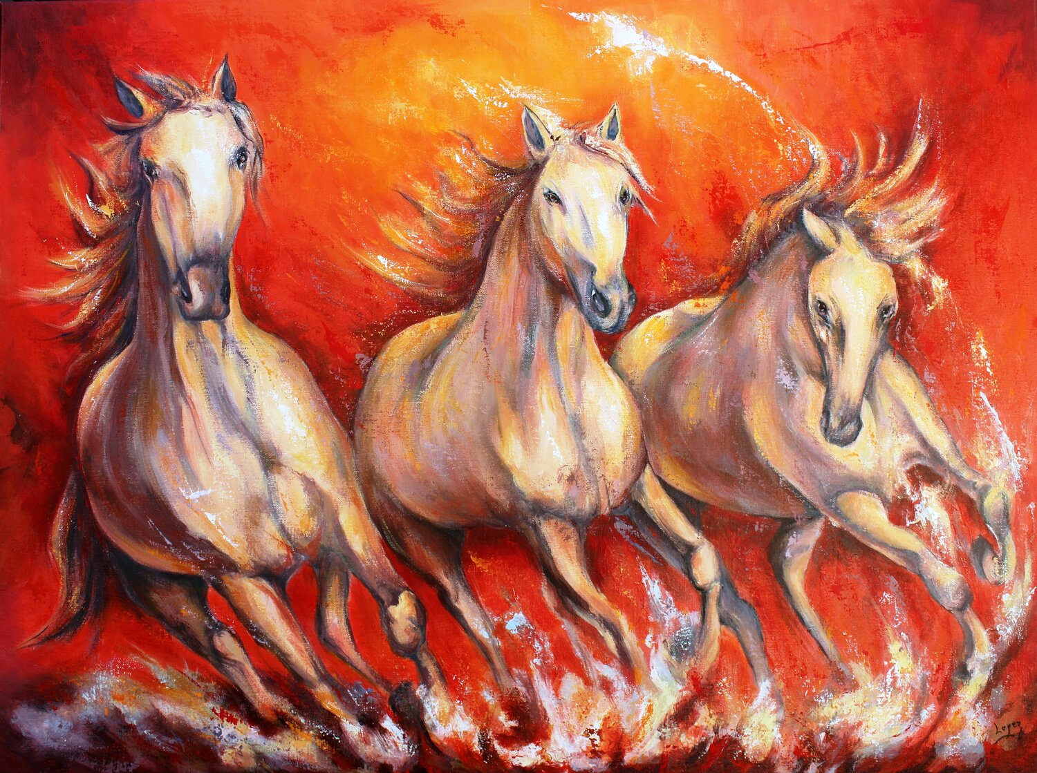 Soleil rouge sur la Camargue Jean-Luc Lopez