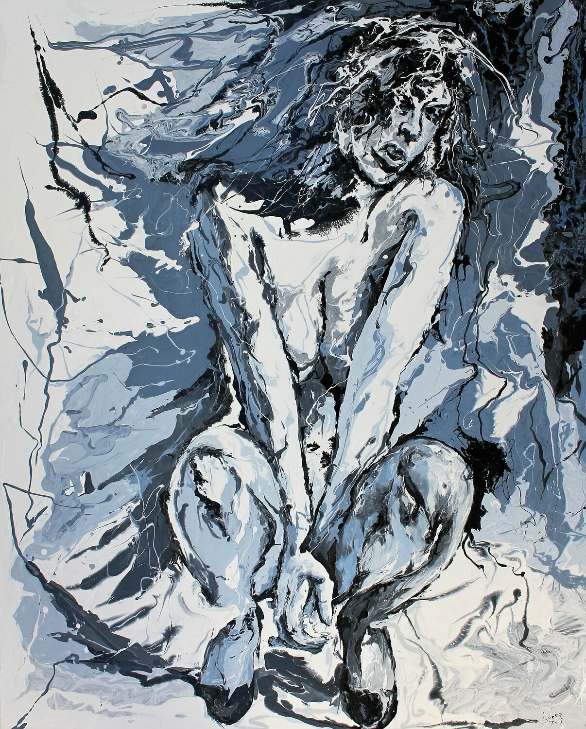 Nue aux talons Jean-Luc Lopez