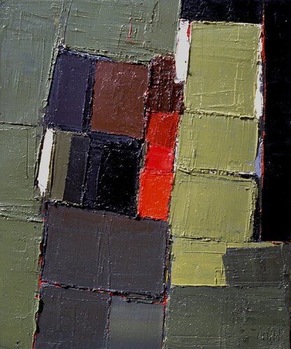 Sans titre - Référence 1991 04 01 Huile sur toile 65x54cm di Jean Soyer, Pittura in vendita su Singulart