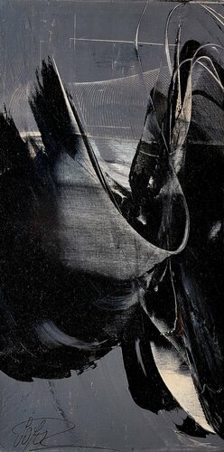 Sans titre - Référence R 105 - Huile sur toile 60x30cm van Jean Soyer, Schilderij te koop op Singulart