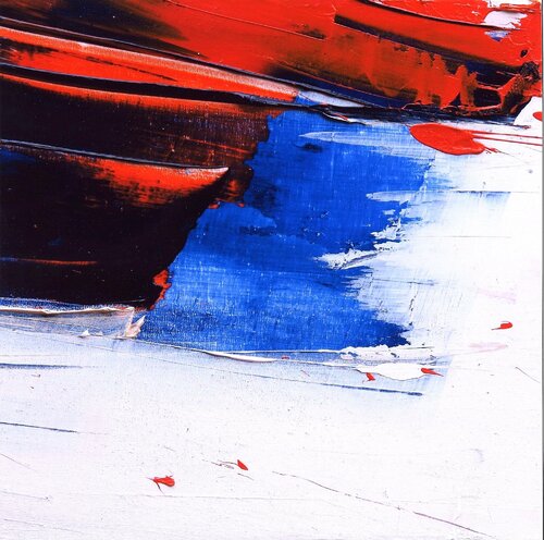 Référence R 54 - Huile sur toile 30x30cm (encadrée caisse américaine) von Jean Soyer, Malerei kaufen auf Singulart