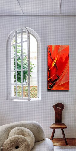 Référence S 135 - Huile sur toile 80x40cm - Tableau mis en situation von Jean Soyer, Malerei kaufen auf Singulart