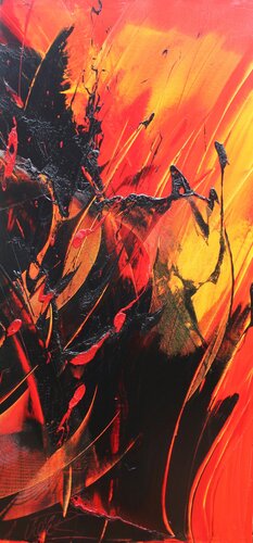 Référence E 12 - Huile sur toile 146x70cm von Jean Soyer, Malerei kaufen auf Singulart