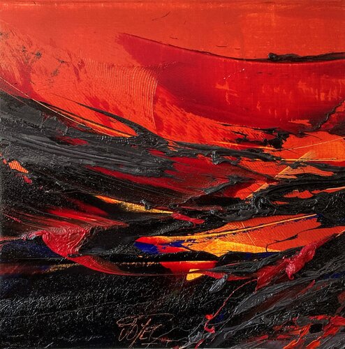 Référence N 12 - Huile sur toile 40x40cm von Jean Soyer, Malerei kaufen auf Singulart