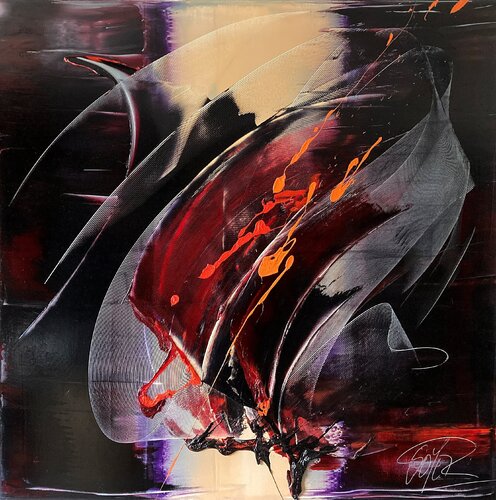 Référence S 21 - Huile sur toile 100x100cm de 2017 van Jean Soyer, Schilderij te koop op Singulart