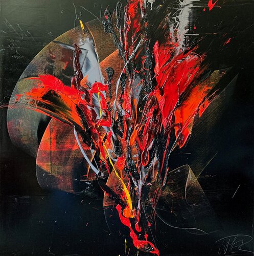 Référence N 01 - Huile sur toile 100x100cm von Jean Soyer, Malerei kaufen auf Singulart