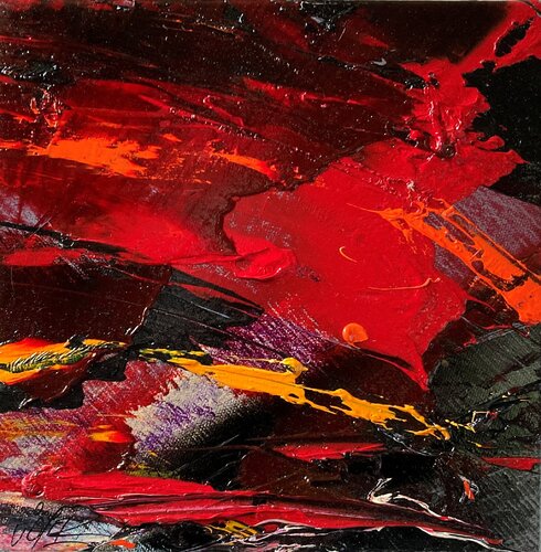 Référence S 146 - Huile sur toile 25x25cm von Jean Soyer, Malerei kaufen auf Singulart