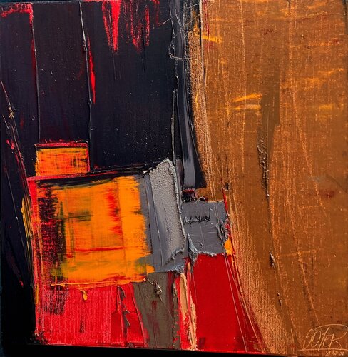 Référence 2001 11 06 - Huile sur toile 50x50cm van Jean Soyer, Schilderij te koop op Singulart