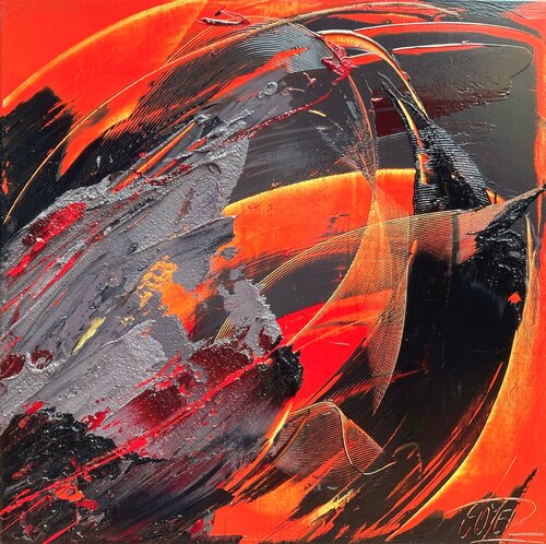 Référence M 33 - Huile sur toile 60x60cm von Jean Soyer, Malerei kaufen auf Singulart