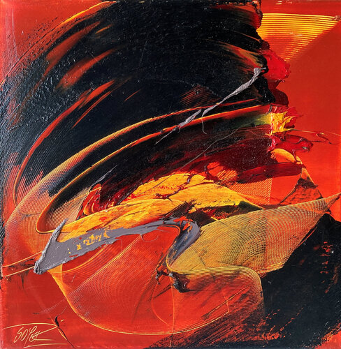 Référence H 27 - Huile sur toile 50x50 van Jean Soyer, Schilderij te koop op Singulart