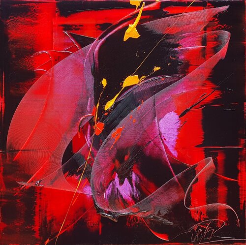 Référence S 29 - Huile sur toile 100x100cm von Jean Soyer, Malerei kaufen auf Singulart