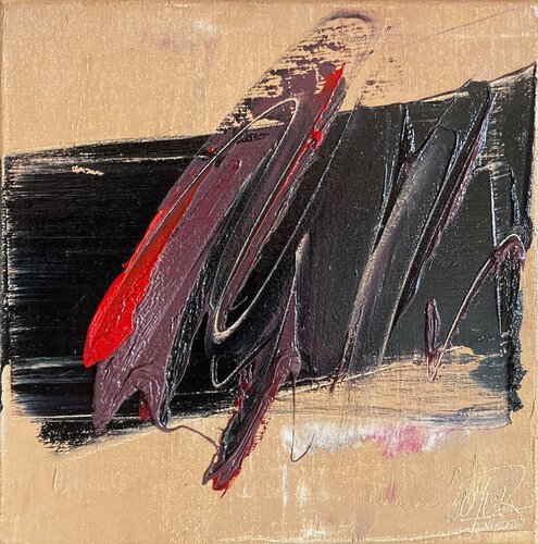 Référence 03 06 19 - Huile sur toile  25x25cm von Jean Soyer, Malerei kaufen auf Singulart