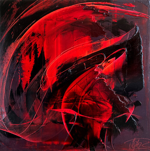 Référence H 17 - Huile sur toile 80x80cm by Jean Soyer, Painting for Sale on Singulart