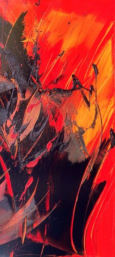 Référence E 12 - Huile sur toile 146x70cm von Jean Soyer, Malerei kaufen auf Singulart