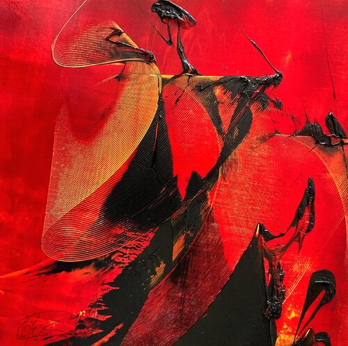 Référence E 156 - Huile sur toile 65x65cm van Jean Soyer, Schilderij te koop op Singulart