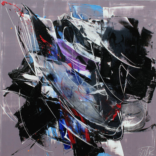 Référence S 63 - 2017 - Huile sur toile 120x120cm Jean Soyer