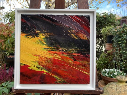 Référence S 281 - Huile sur toile 40x40cm encadrée caisse américaine blanche van Jean Soyer, Schilderij te koop op Singulart