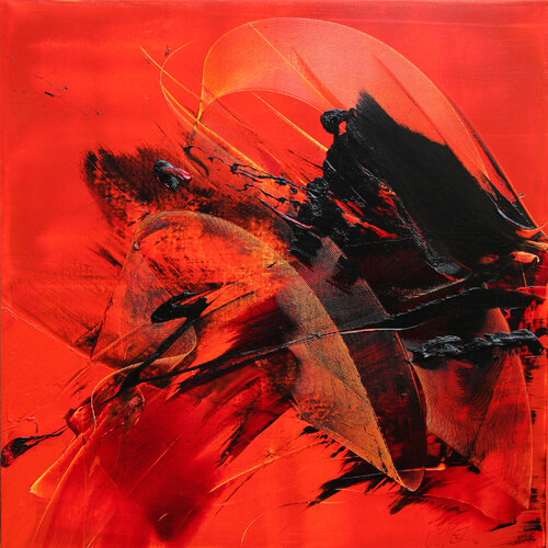 Référence A 20 - Huile sur toile 120x120cm van Jean Soyer, Schilderij te koop op Singulart