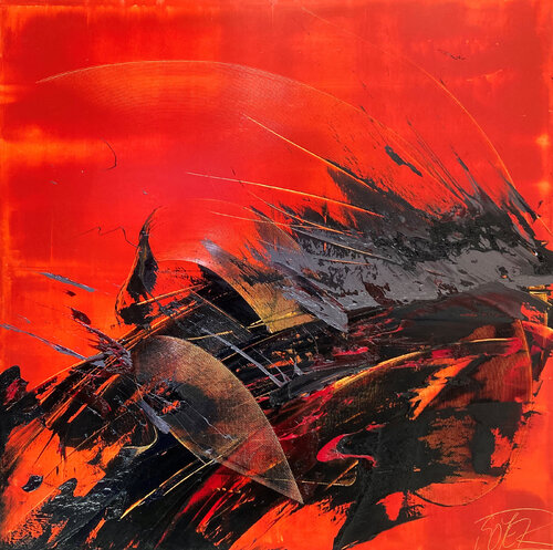 Référence A 24 - Huile sur toile 120x120cm Jean Soyer