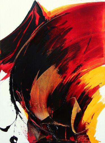 Référence E 77 - Huile sur toile 130x97cm by Jean Soyer, Painting for Sale on Singulart