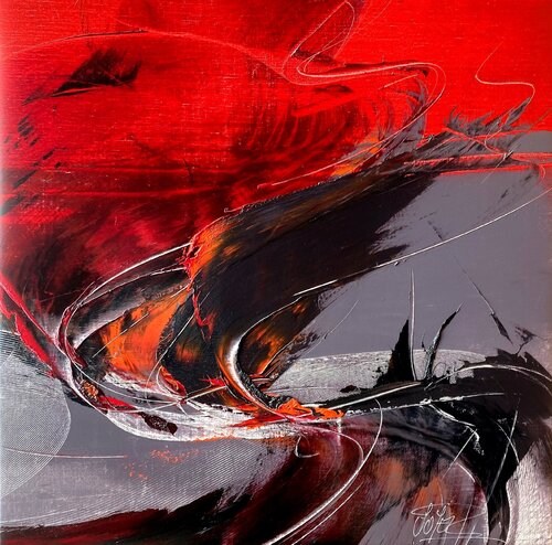 Référence S 205 - Huile sur toile 80x80cm von Jean Soyer, Malerei kaufen auf Singulart