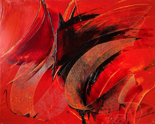 Référence F 59 - Huile sur toile 81x100cm di Jean Soyer, Pittura in vendita su Singulart