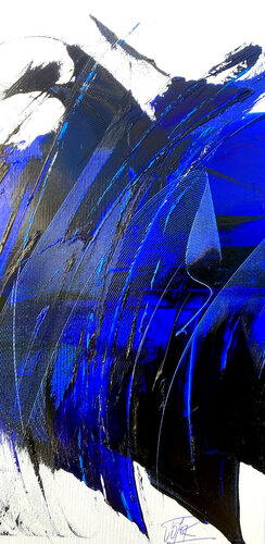 Référence S 301 - Huile sur toile 100x50cm possibilité caisse américaine blanche van Jean Soyer, Schilderij te koop op Singulart