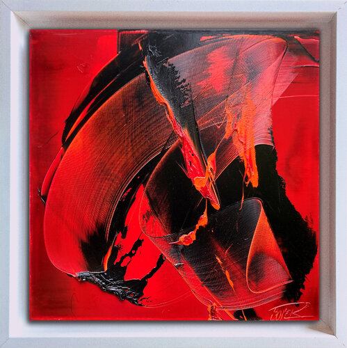 Référence E 131 - Huile sur toile 50x50cm encadrée caisse américaine blanche by Jean Soyer, Painting for Sale on Singulart
