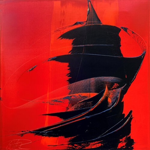 Référence B 25 - Huile sur toile 80x80cm von Jean Soyer, Malerei kaufen auf Singulart