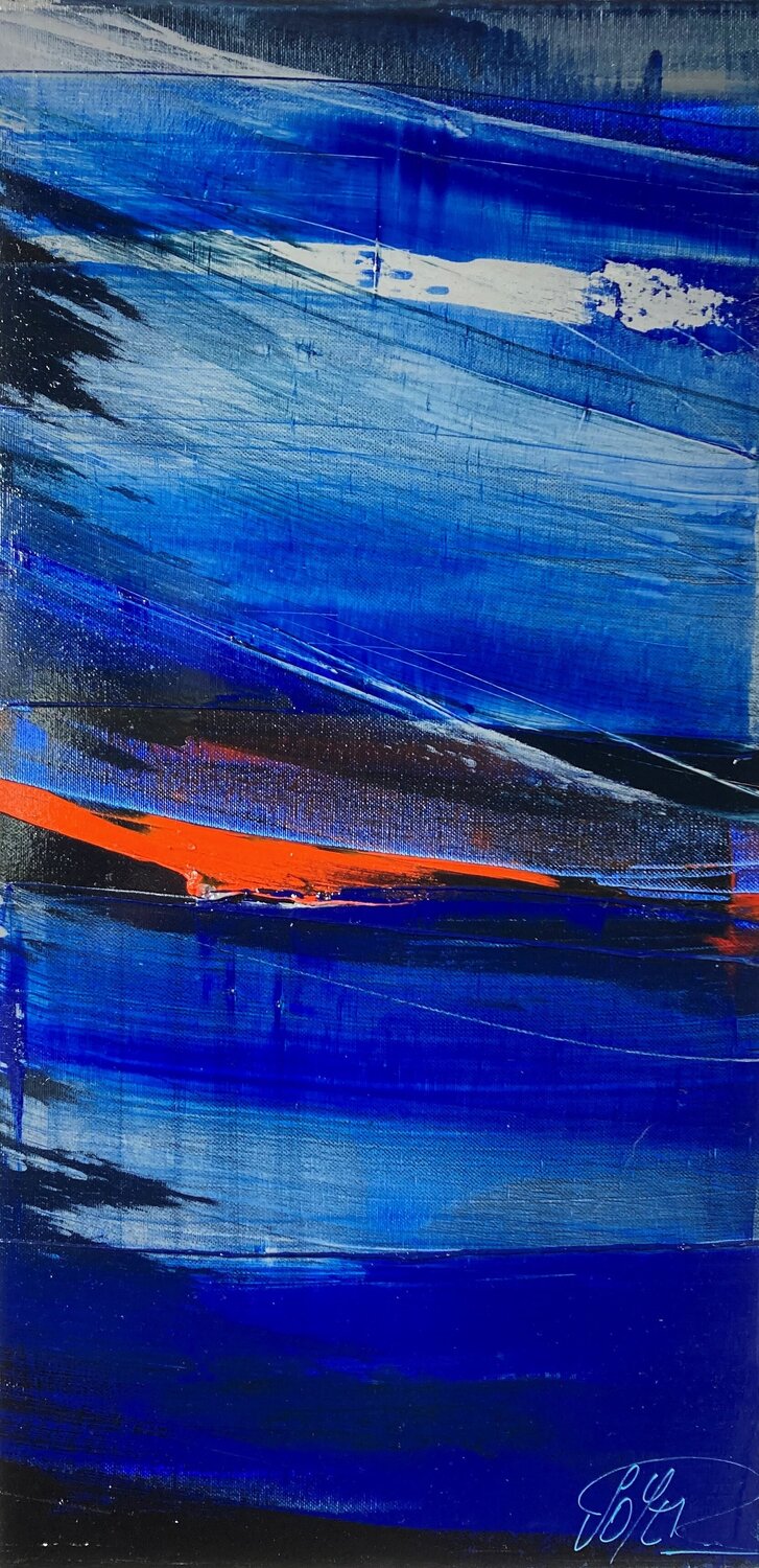 Référence S 224 - Huile sur toile 60x30cm Jean Soyer