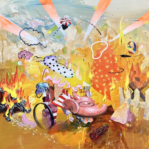 Closer To The Sun di Edith Torony, Pittura in vendita su Singulart