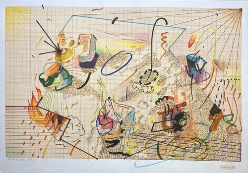 Sketches For Synthetic Future I von Edith Torony, Zeichnungen kaufen auf Singulart