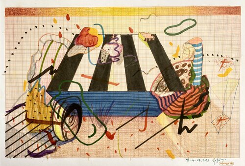 Sketches For Synthetic Future XI von Edith Torony, Zeichnungen kaufen auf Singulart