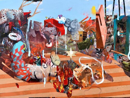 Playing War 10 by Edith Torony, 회화 for Sale on Singulart