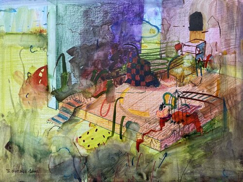 Meet me where the wild things grow X von Edith Torony, Zeichnungen kaufen auf Singulart