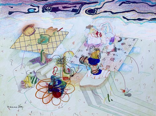 Aerial by Edith Torony, 소묘 for Sale on Singulart