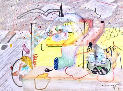 The Ordinary And The Divine XV de Edith Torony, Dibujo a la venta en Singulart