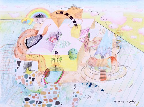 The Ordinary And The Divine XXIV by Edith Torony, Drawing for Sale on Singulart