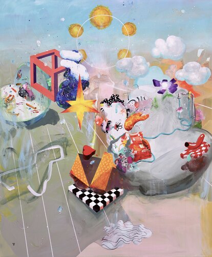 Love that Moves the Sun and Other Stars II de Edith Torony, Pintura a la venta en Singulart