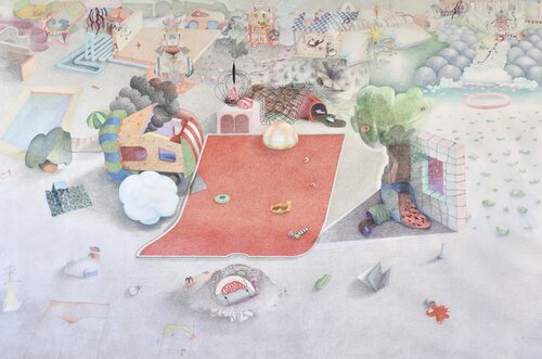 Topography of a Dream de Edith Torony, Dibujo a la venta en Singulart