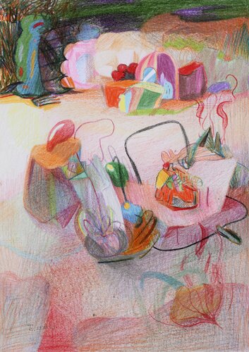 Heterotopias 7 by Edith Torony, Drawing for Sale on Singulart