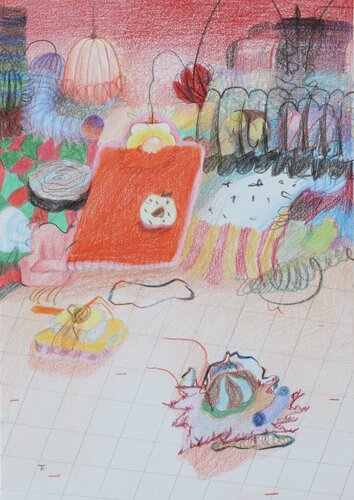 Gentle Invasion van Edith Torony, Tekening te koop op Singulart