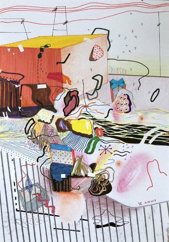 Playground VIII de Edith Torony, Dibujo a la venta en Singulart