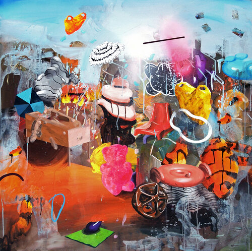 Synthetic Future X by Edith Torony, 회화 for Sale on Singulart